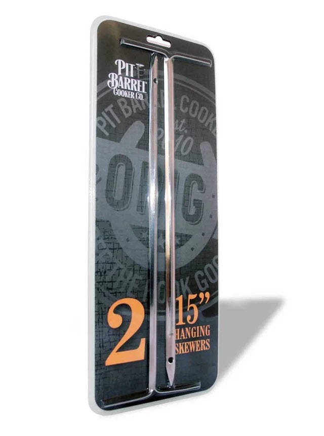 Pit Barrel 15" Vertical Skewers (2 pc)